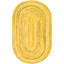 Tapis jaune en coton tressé à la main Kahwajian-2121654697