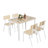 5-Piece Dining Table Set With 4 Chairs