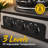 Triple Slow Cooker and Food Warmer with 3 Ceramic Pots, 3 Temperature Settings, Glass Lids and Spoons
