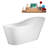 71" Streamline Freestanding Tub and Tray With Internal Drain-101697660