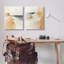 «Abstract Beach Dunes», ensemble de 2 toiles d'art mural, design par Annabelle Hall-820459443