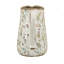 Vase rond en céramique avec motifs floraux multicolores pour maison de campagne rustique Shabby Chic