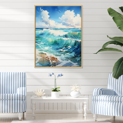 «Tropical Beach Waves Fusion», reproduction sur toile