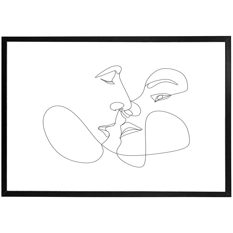 Assyl Single Picture Frame Print, Black Framed, 76cm H x 114cm W x 4cm D