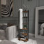 Dazya 135cm Cerused/Limed Column Floor Lamp