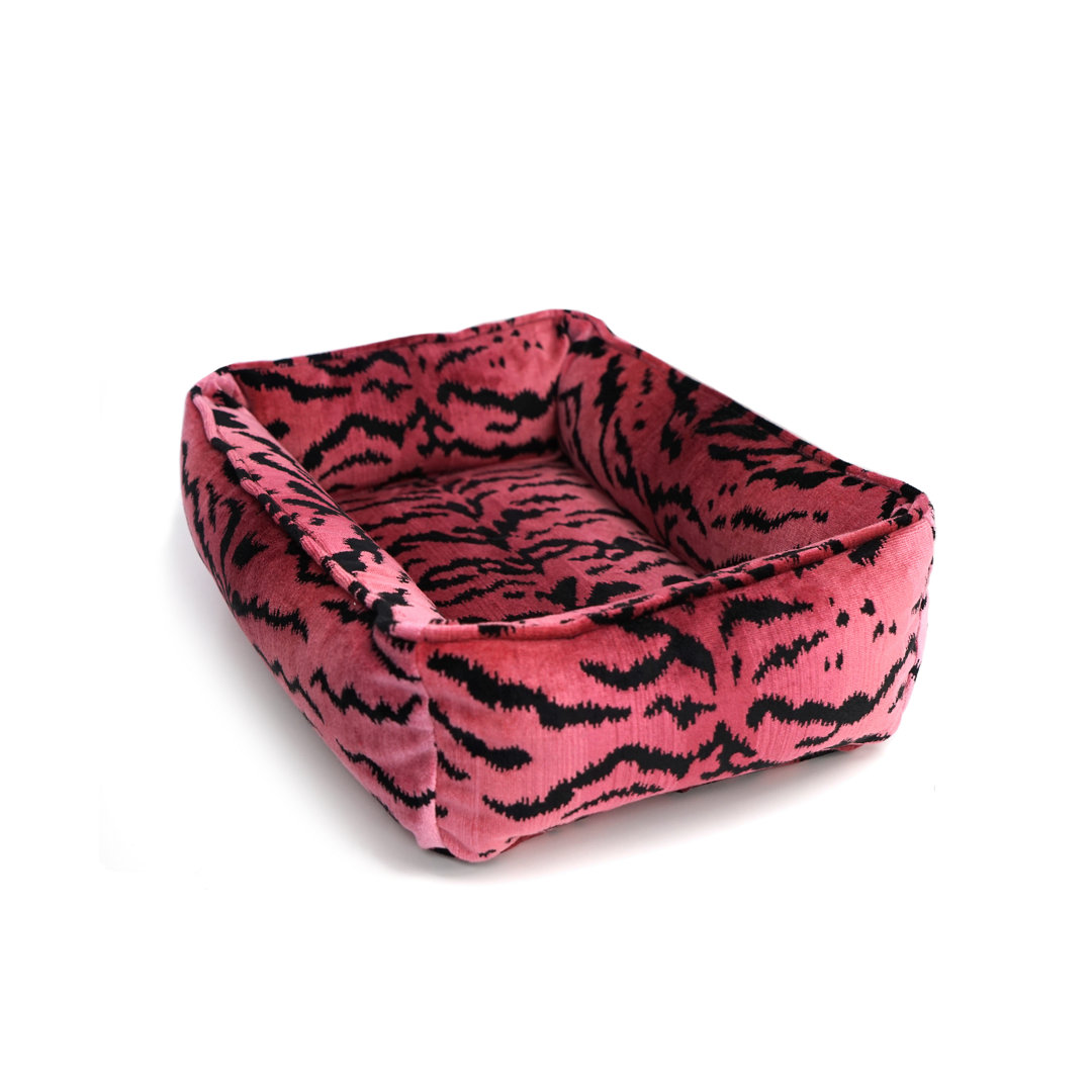 Tigre Animal Print Orthopedic Viscose Pet Bed The House of Scalamandre 