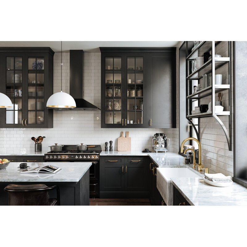 Shaker™ Front Fireclay 33" L x 18" W Farmhouse Kitchen Sink, Metallic Silver