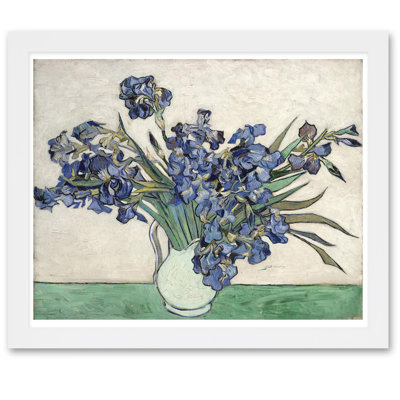 « irises » par van gogh, reproduction d’art encadrée