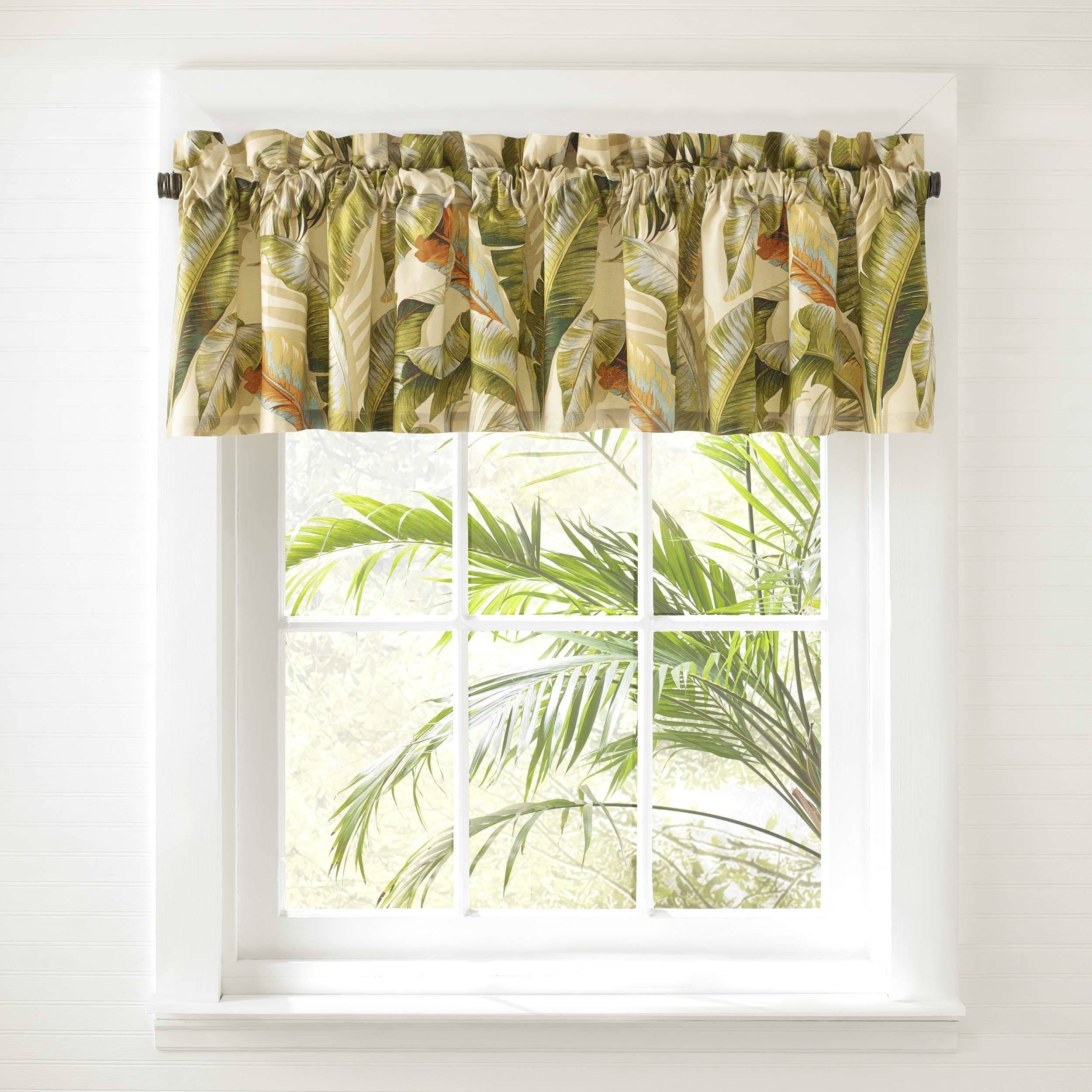 Cantonnière Laura Ashley Home Coton Bleu Charlotte - 218 X 38 Cm, Doublure 7.6 Cm