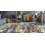 Tapis à poils longs bleu / or Madison-895134798