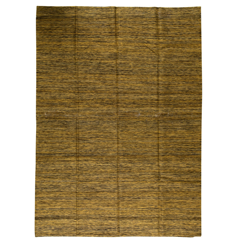 Tapis rectangulaire en coton tissé à plat