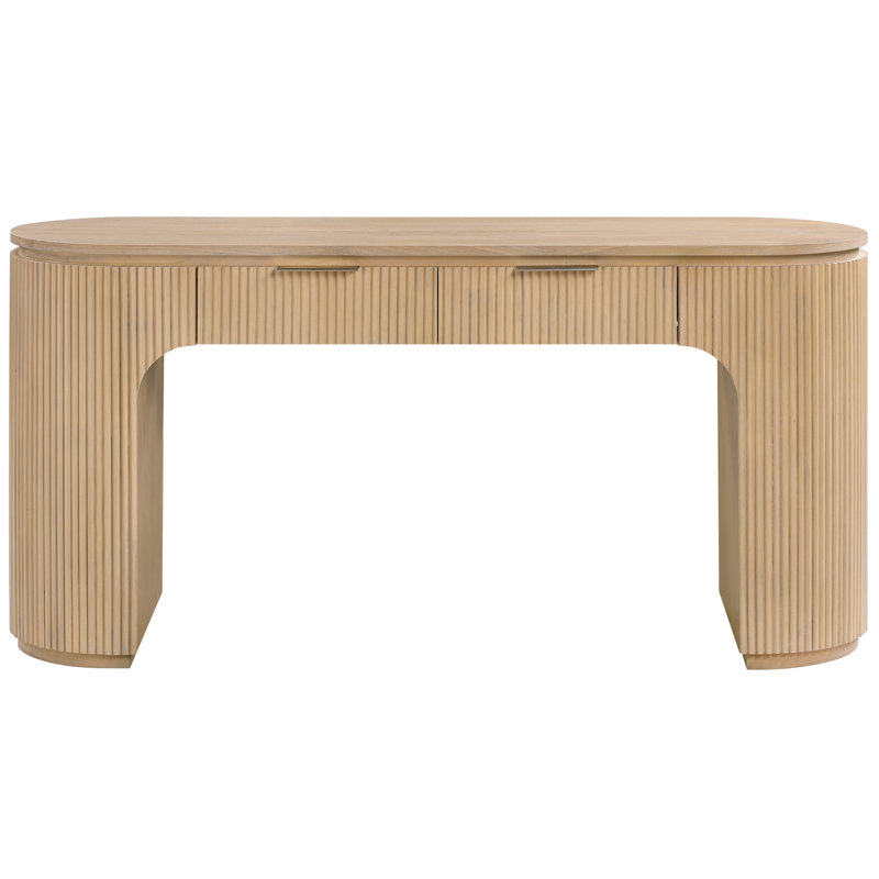 Console de meuble-lavabo Koertdine, Naturel