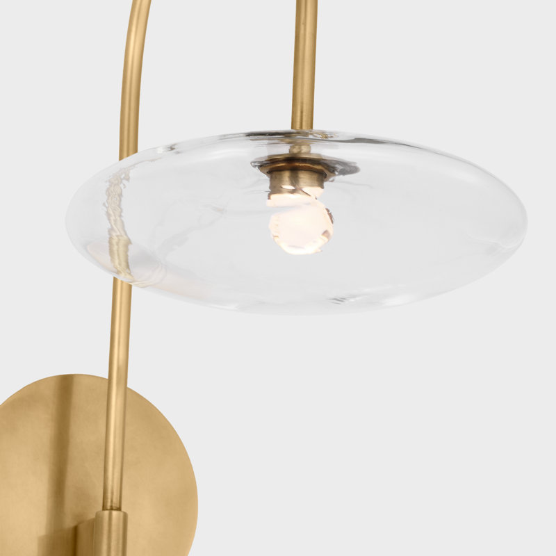 Calvino 1 - Light LED Wallchiere, Hand-Rubbed Antique Brass
