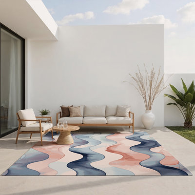 Tapis intérieur et extérieur Azure Serenity
