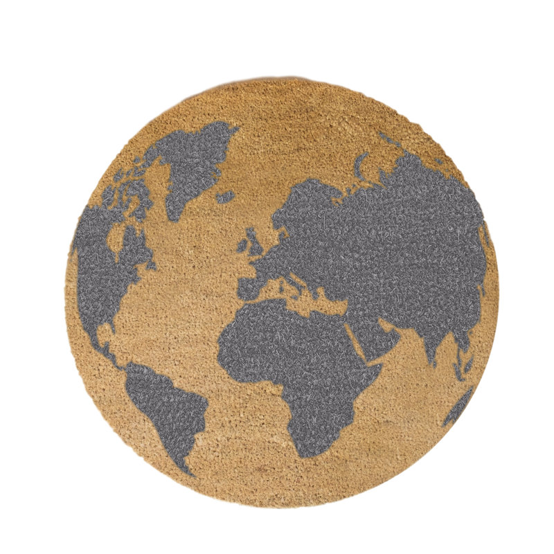 Purdue Non-Slip Indoor Doormat, Grey/Beige