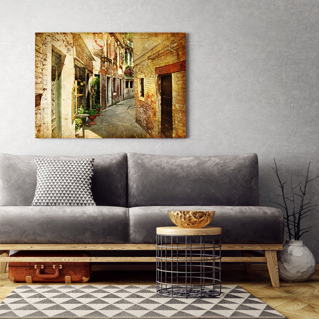 Leinwandbild Canvas Print, Cities And Beige Architecture