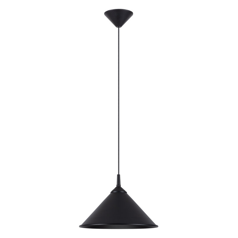 1 - Light Stainless Steel Pendant, Black