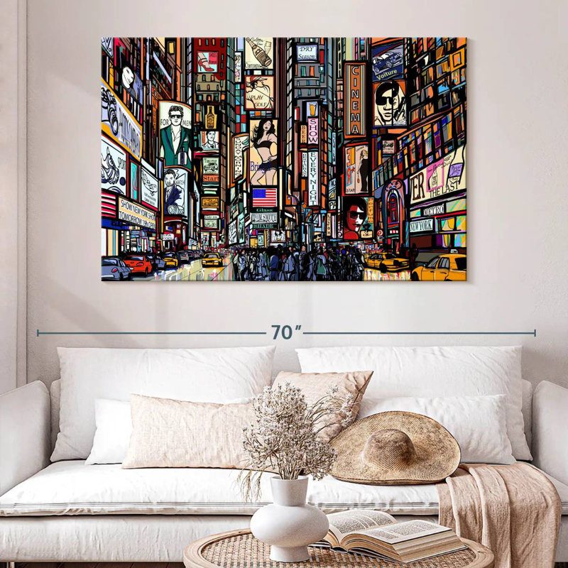 Lynelle New York City Bustle, 34" H x 51" W