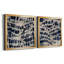 Indigo Markings I - Ensemble de 2 reproductions d'art encadrées-563722775-633692424-633692430