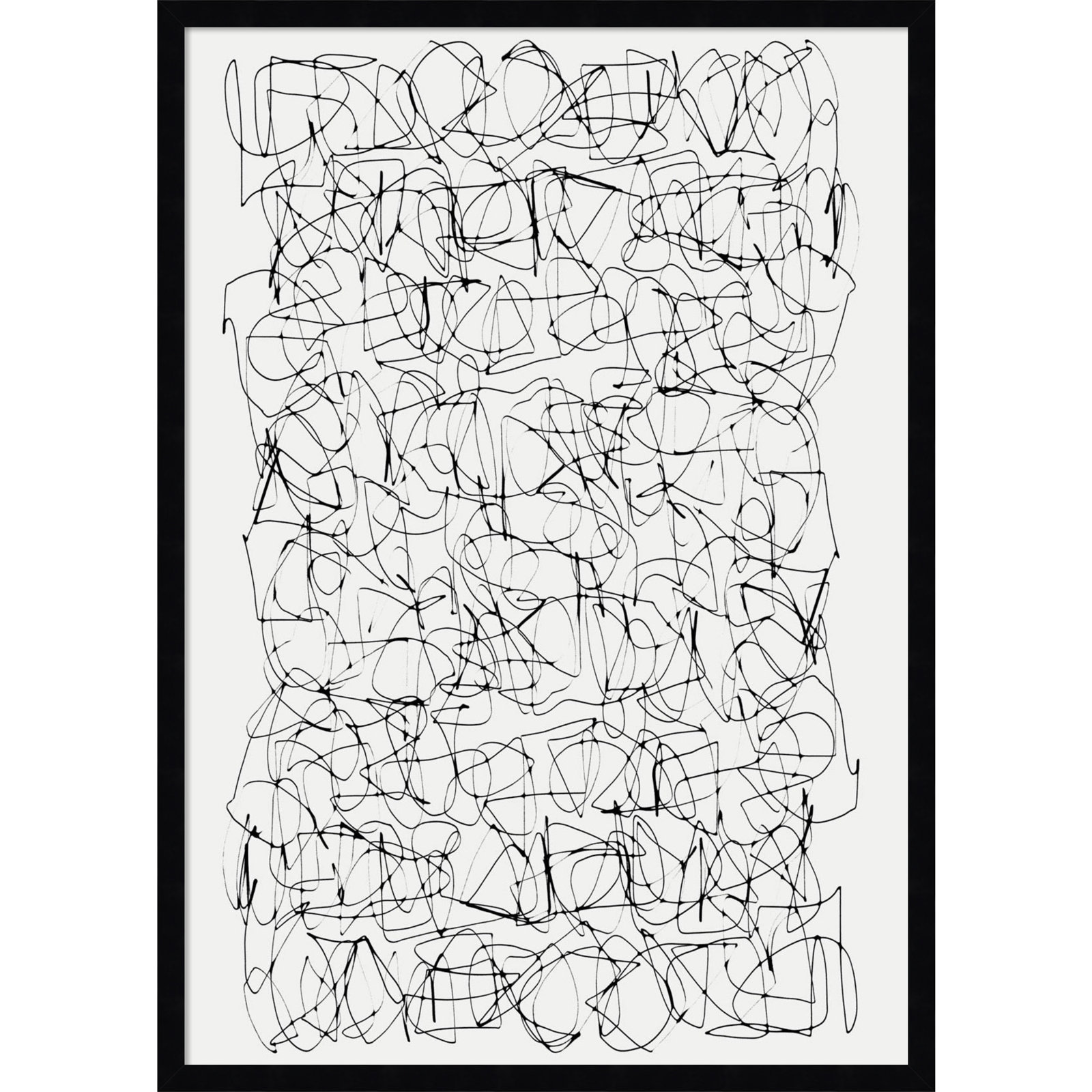 Circuitry by Dan Hobday, 33" H X 24" W, Black
