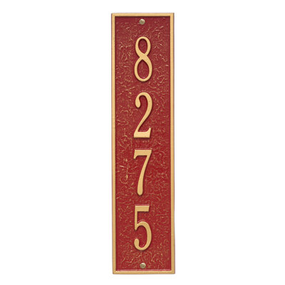 Plaque d'adresse murale personnalisée 4 lignes Hagen