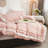  Pink Ruffled Duvet Cover Set Vintage Ruffle Fringe Comforter Cover-2116843926