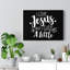 Love Jesus But I Cuss A Little - Wrapped Canvas Print-33849598