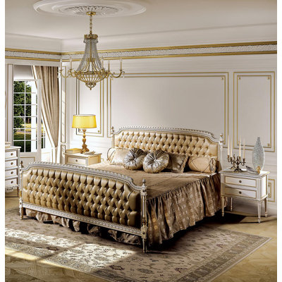 Louis XVI Upholstered Panel Headboard