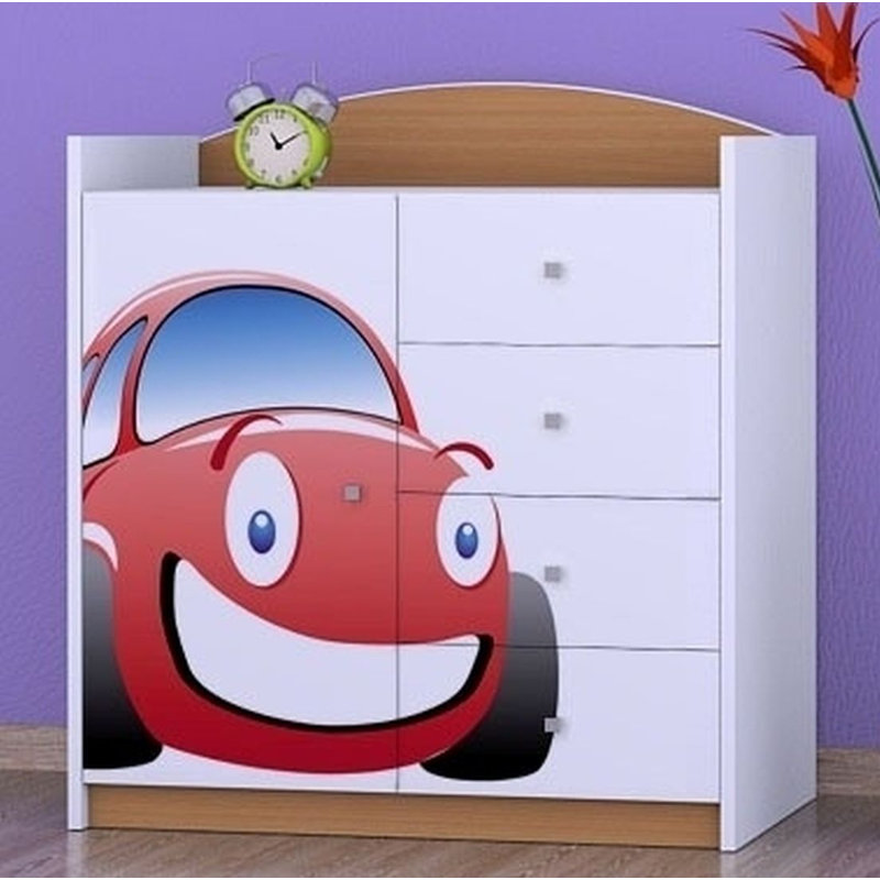 Nevarez Kids 4 - Drawer Combo Dresser, Beech