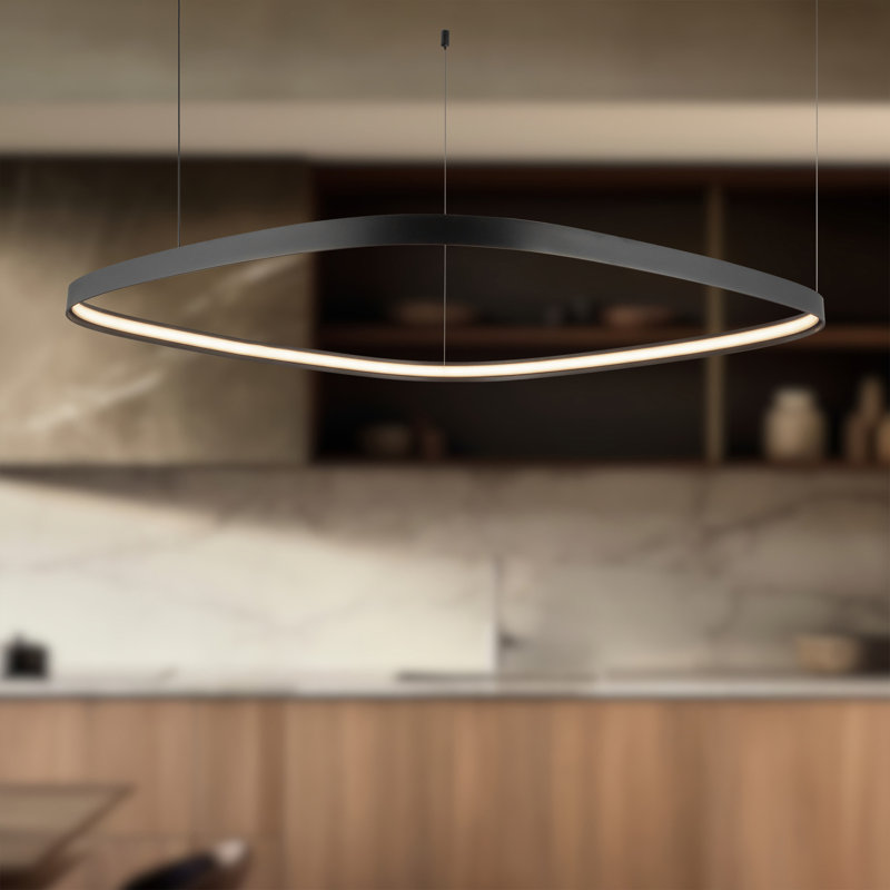 Yukon 1 - Light LED Pendant, 1.5" H x 39.25" W x 39.25" D, Urban Bronze