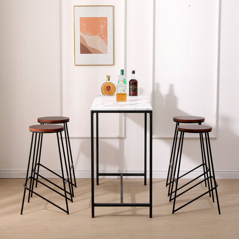 Ensemble de 4 tabourets de bar Irby