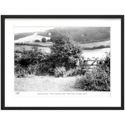 Whiteleaf, The Cross And The Chilterns 1897 by Francis Frith - Single Picture Frame Print