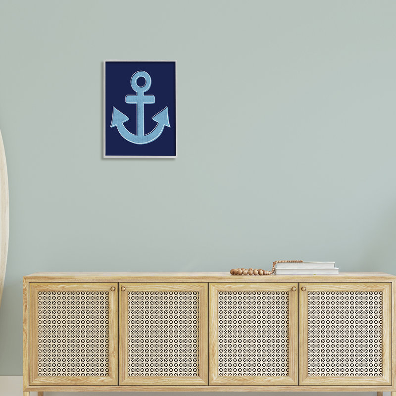 Ancrage audacieux et contour blanc, H 16 po x l 16 po x P 1,5 po, Estampe numérique Farmhouse