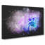 Lilac And Blue Chrysanthemum - Wrapped Canvas-56642344