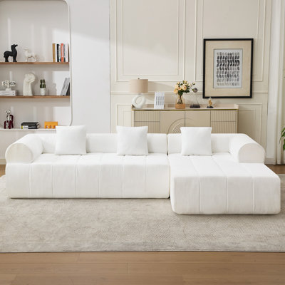 2-Piece Sofa with Chaise & Arm Chair