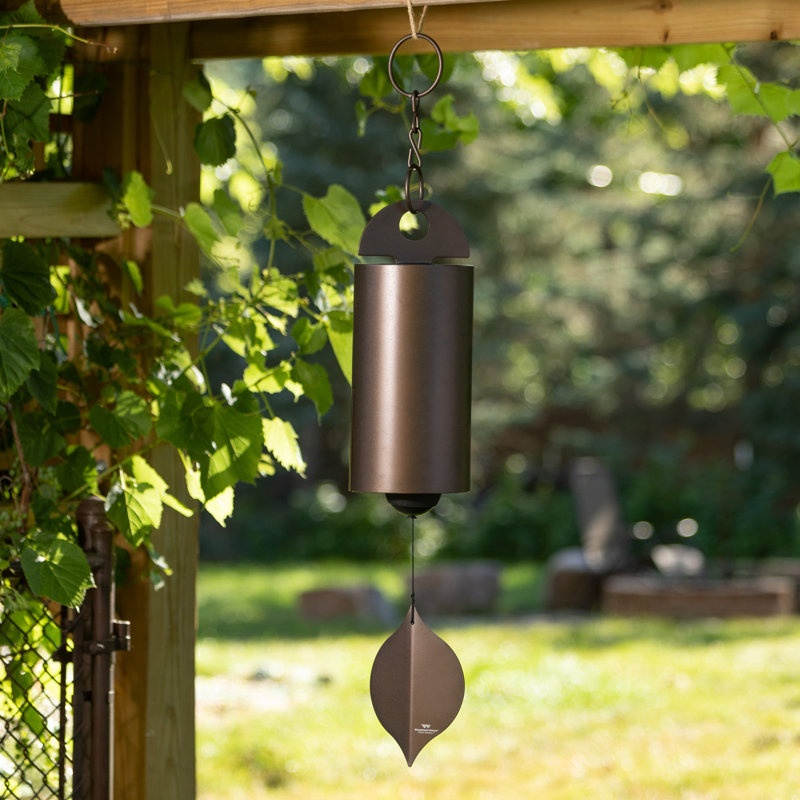 Large Antique Copper Steel Wind Bell Chime