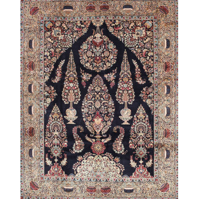 Tapis traditionnel bleu / gris