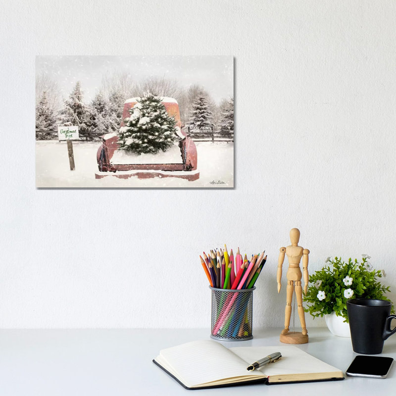 Rustic Christmas Trees by Lori Deiter - Wrapped Canvas Print, 20.32 cm H x 30.48 cm W