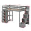 Lit mezzanine simple avec tiroirs et escaliers-1749536584
