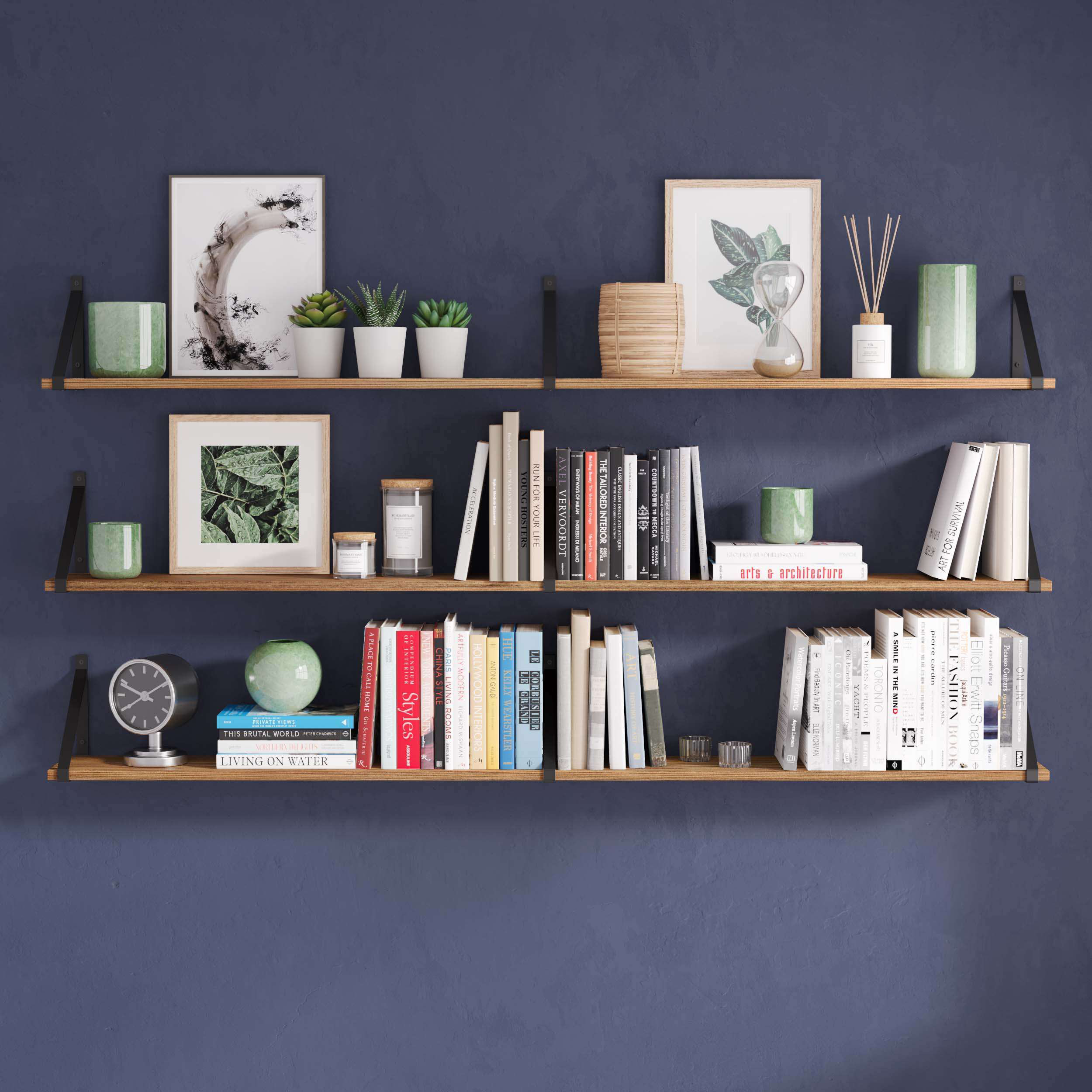 Wayfair floating outlet bookshelves