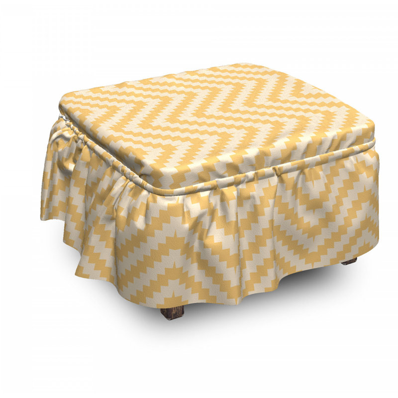 Box Cushion Ottoman Slipcover