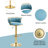 Ginko Modern Adjustable Bar Stools, Swivel Counter Stools with Upholstered Seat, Backrest, Footrest and Metal Frame for Kitchen and Home Bar -879564369-898201622-935555700
