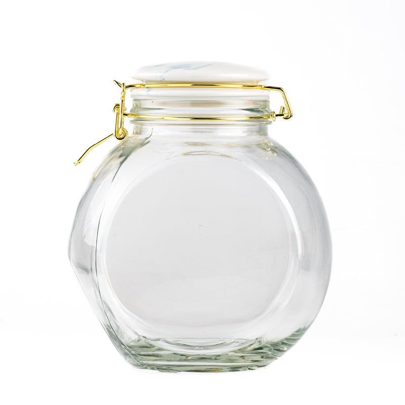 10 grands pots en verre de Carrare