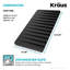 Tapis de séchage de vaisselle en silicone KRAUS avec porte-savon en silicone pour salle de bain ou comptoir de cuisine, KDM-10-05DG-100896288
