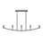 Jheni Five-Light Matte Black Linear Chandelier-127380264