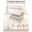4 in 1 Baby Bassinet Bedside Sleeper & Co-Sleeper W/ Wheels, Storage Basket, Adjustable 7 Heights, Mosquito Net, Breathable Mesh Cradle for Infants Toddler,Beige-8891946