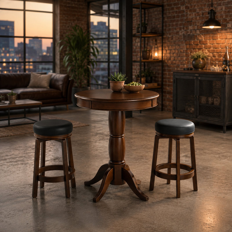 Traditional Pub Table By RAM Game Room, Cappuccino