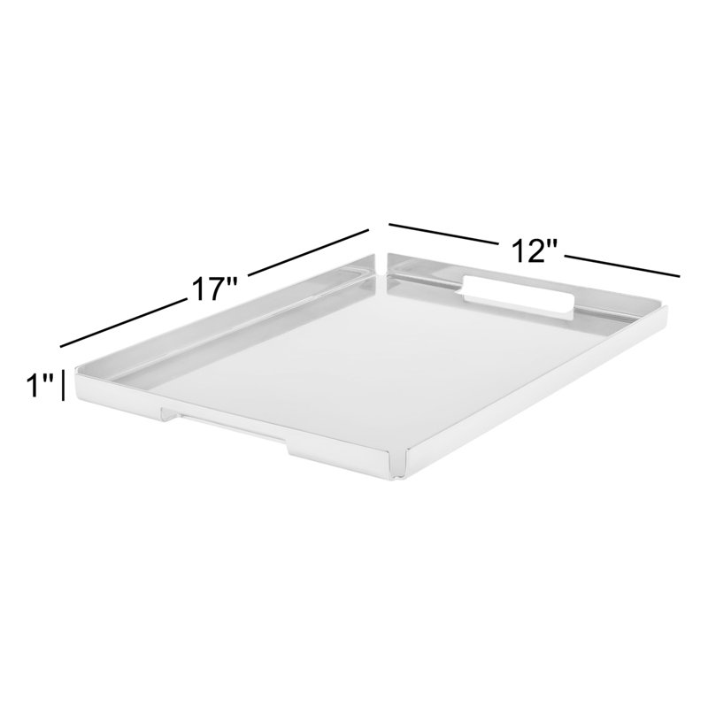Billet Decorative Tray, Stainless