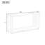 Console rustique de 60 po - Table d'entrée et de canapé rectangulaire, fabrication robuste en oxyde de magnésium / métal pour une utilisation intérieure / extérieure avec finition en bois gris / naturel