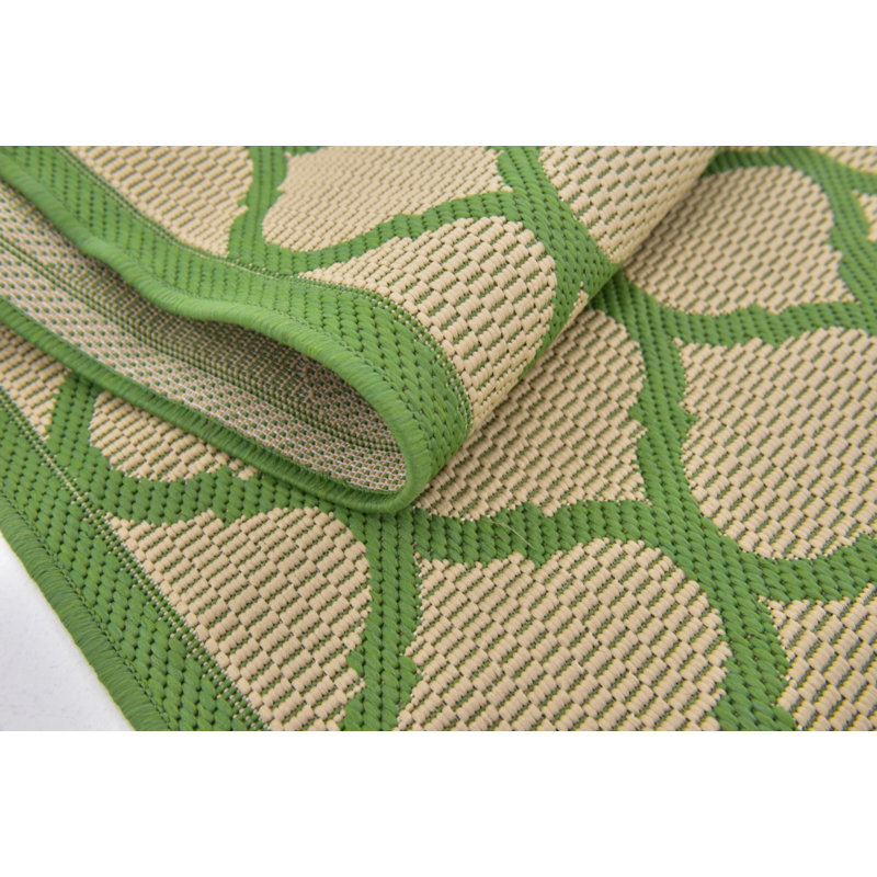 Tapis intérieur / extérieur beige Timmons, Rectangle 7 pi 1 po x 10 pi